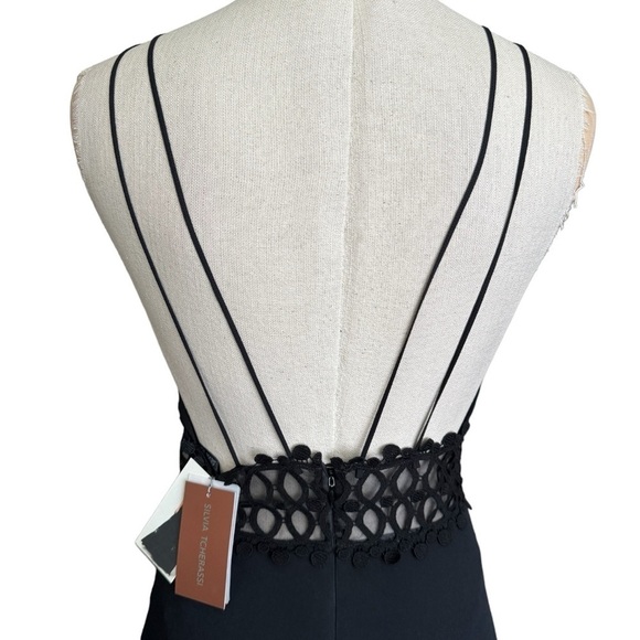 NWT Silvia Tcherassi Annabella Guipure Lace Dress in Black - Picture 10 of 16